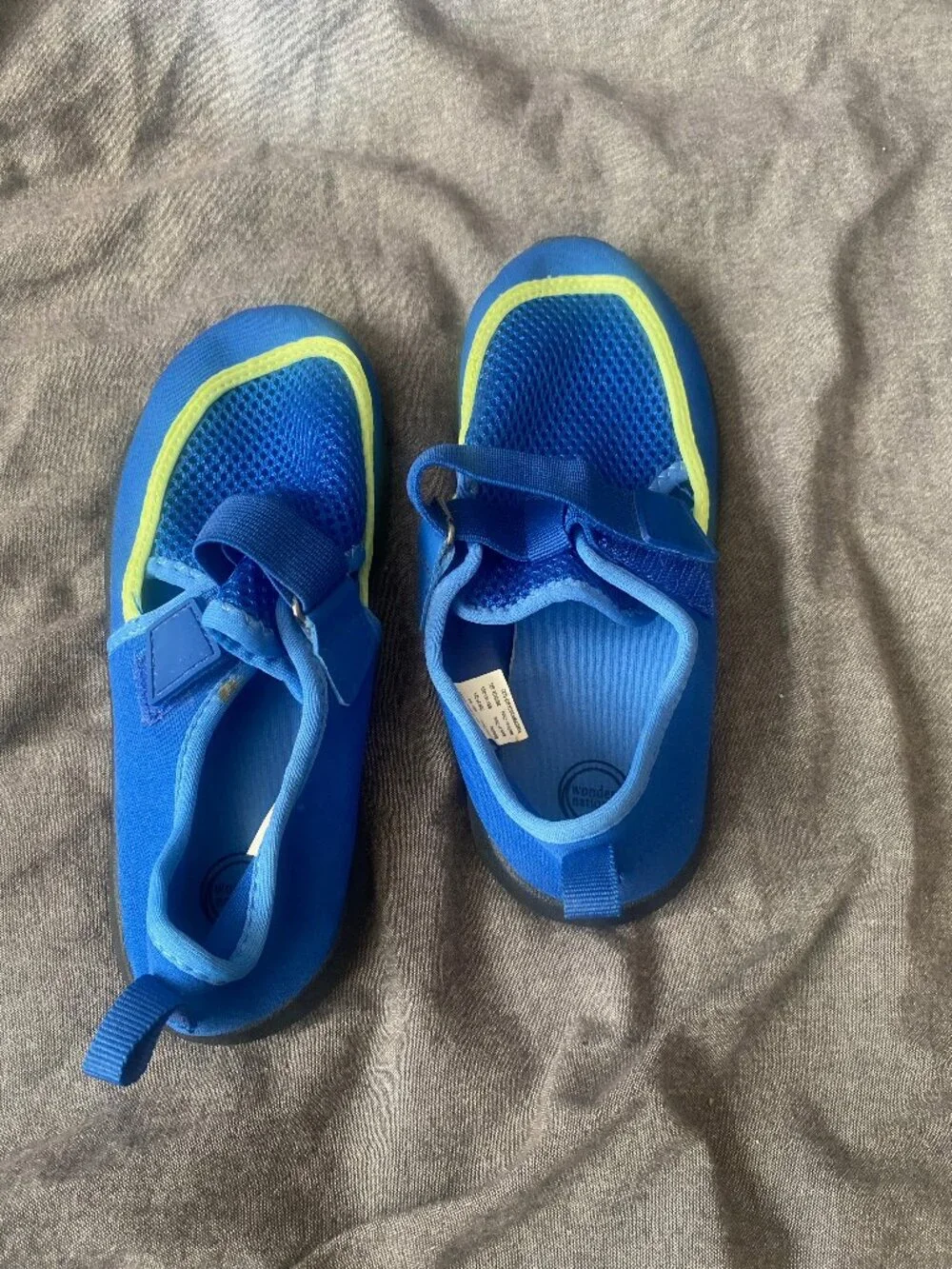 Wonder Nation Blue Velcro Kids Water Shoes